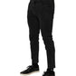 Dolce & Gabbana Dark Gray Cotton Stretch Denim Trouser Jeans