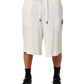 Dolce & Gabbana White Cotton Logo Plaque Men Bermuda Shorts Mens Shorts