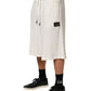Dolce & Gabbana White Cotton Logo Plaque Men Bermuda Shorts Mens Shorts