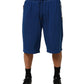 Dolce & Gabbana Blue Cotton Blend Bermuda Sweatpants Shorts Mens Shorts