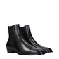 Celine Black Leather Ankle Boots