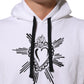 Dolce & Gabbana White Sacred Heart Hooded Sweatshirt Sweater Mens Sweater