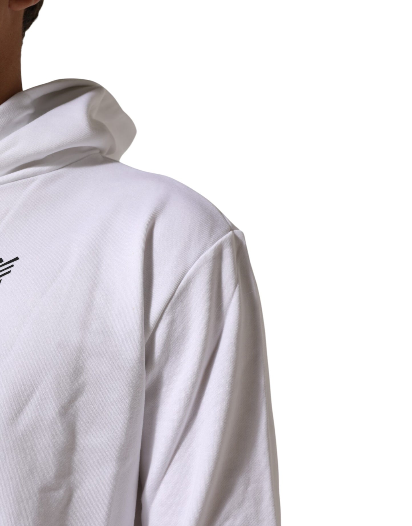 Dolce & Gabbana White Sacred Heart Hooded Sweatshirt Sweater Mens Sweater