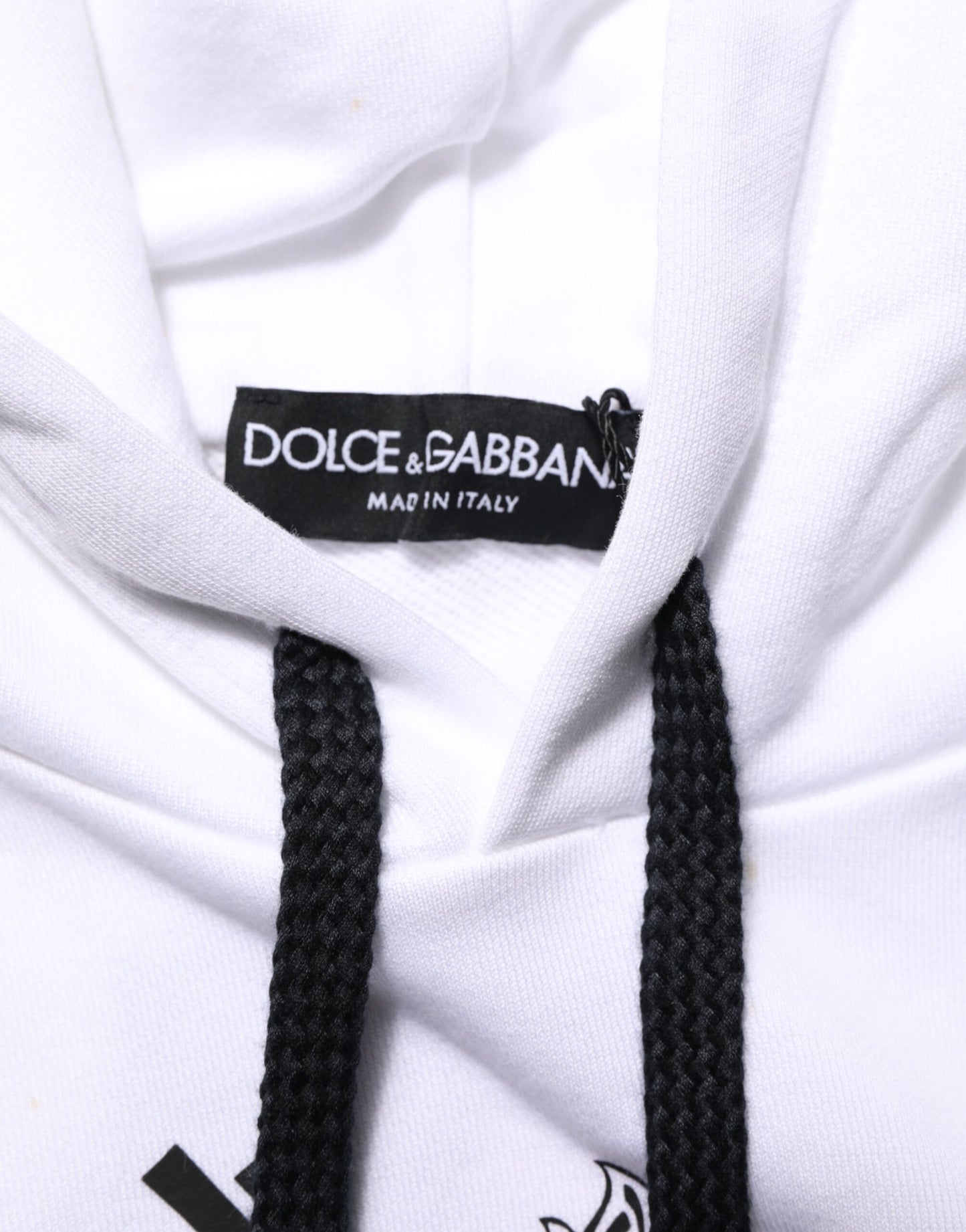 Dolce & Gabbana White Sacred Heart Hooded Sweatshirt Sweater Mens Sweater