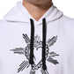 Dolce & Gabbana White Sacred Heart Hooded Sweatshirt Sweater Mens Sweater