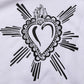 Dolce & Gabbana White Sacred Heart Hooded Sweatshirt Sweater Mens Sweater