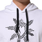 Dolce & Gabbana White Sacred Heart Hooded Sweatshirt Sweater Mens Sweater