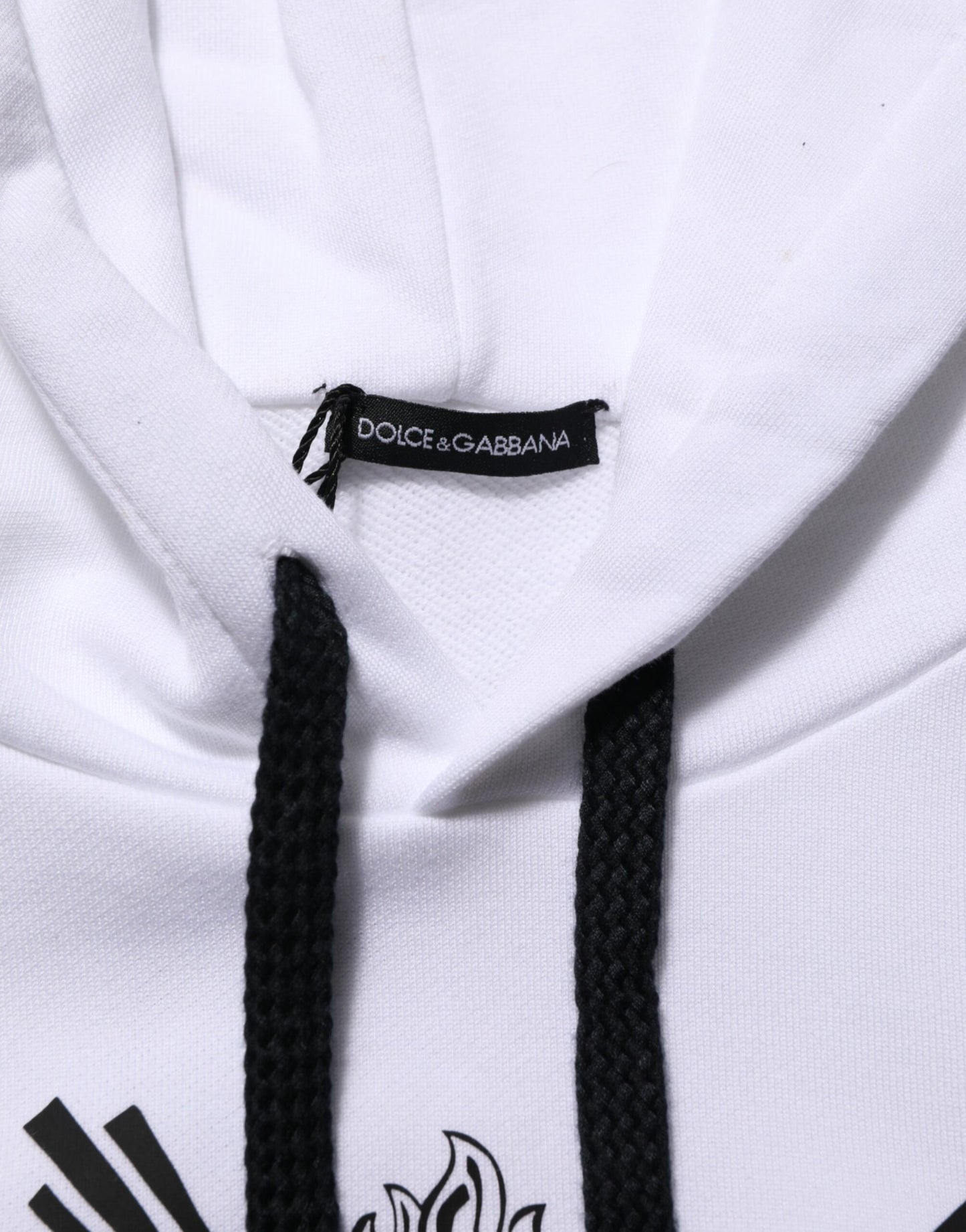 Dolce & Gabbana White Sacred Heart Hooded Sweatshirt Sweater Mens Sweater