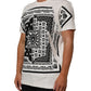 Dolce & Gabbana White Cotton Logo Bandana Print Men T-shirt Mens T-Shirt