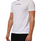 Dolce & Gabbana White Logo Print Cotton Crew Neck Men T-shirt Mens T-Shirt