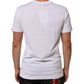 Dolce & Gabbana White Logo Print Cotton Crew Neck T-shirt Mens T-Shirt
