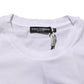 Dolce & Gabbana White Logo Print Cotton Crew Neck T-shirt Mens T-Shirt
