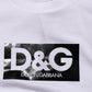 Dolce & Gabbana White Logo Print Cotton Crew Neck T-shirt Mens T-Shirt