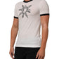 Dolce & Gabbana White Sacred Heart Cotton Crew Neck T-shirt Mens T-Shirt