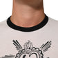 Dolce & Gabbana White Sacred Heart Cotton Crew Neck T-shirt Mens T-Shirt