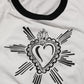 Dolce & Gabbana White Sacred Heart Cotton Crew Neck T-shirt Mens T-Shirt