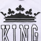 Dolce & Gabbana White Cotton Crown King Embroidery T-shirt Mens T-Shirt