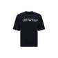 Off-White Black Cotton T-Shirt Mens T-Shirt