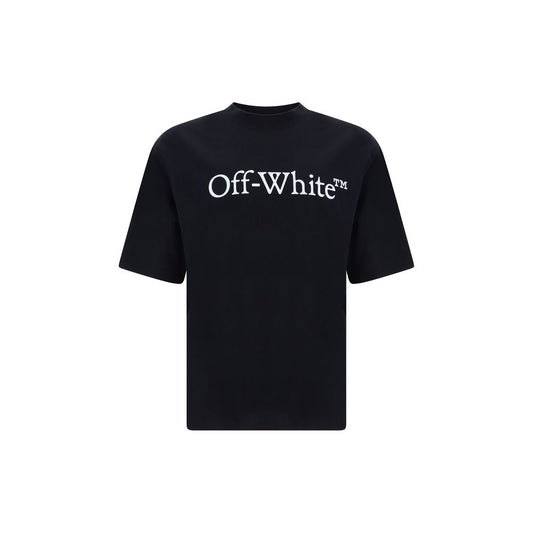Off-White Black Cotton T-Shirt Mens T-Shirt