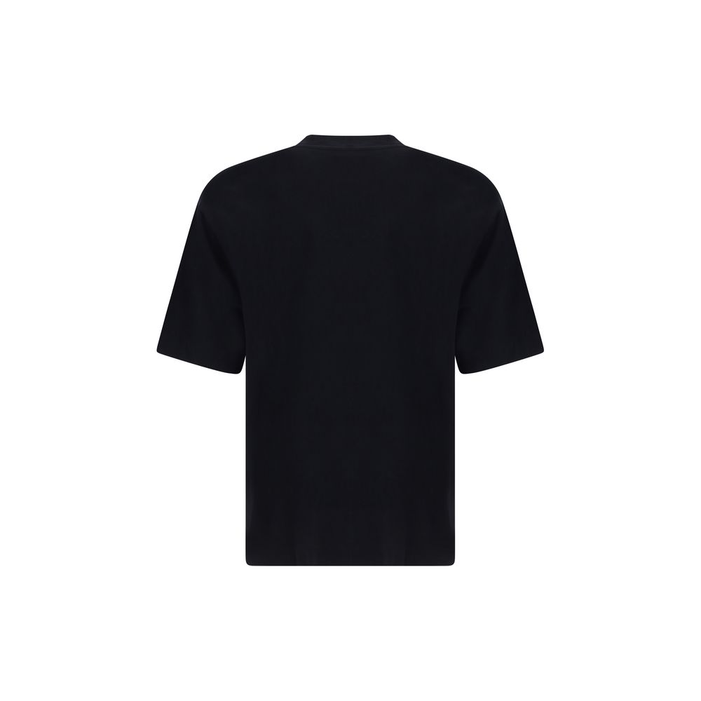 Off-White Black Cotton T-Shirt Mens T-Shirt