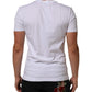 Dolce & Gabbana White Cotton Logo Print Crew Neck Men T-shirt Mens T-Shirt