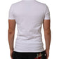 Dolce & Gabbana White Cotton Logo Print Crew Neck Men T-shirt Mens T-Shirt