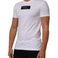 Dolce & Gabbana White Cotton Logo Print Crew Neck Men T-shirt Mens T-Shirt