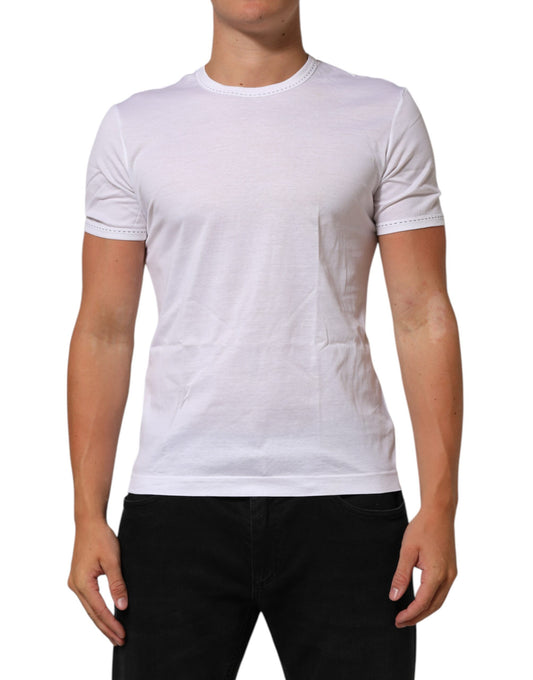 Dolce & Gabbana White Cotton Crew Neck Underwear Tee T-shirt Mens T-Shirt