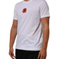 Dolce & Gabbana White Cotton DG Love Patch Crew Neck T-shirt Mens T-Shirt