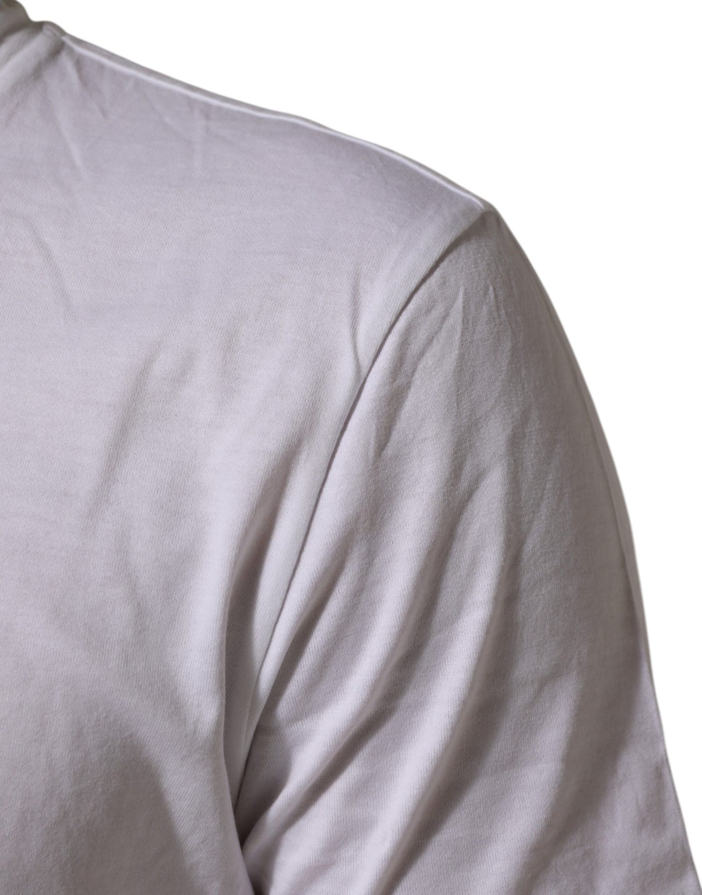 Dolce & Gabbana White Cotton DG Love Patch Crew Neck T-shirt Mens T-Shirt