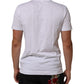 Dolce & Gabbana White Cotton DG Love Patch Crew Neck T-shirt Mens T-Shirt