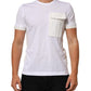 Dolce & Gabbana White Cotton Pocket Crew Neck Men Tee T-shirt Mens T-Shirt
