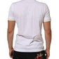 Dolce & Gabbana White Cotton Pocket Crew Neck Men Tee T-shirt Mens T-Shirt