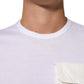 Dolce & Gabbana White Cotton Pocket Crew Neck Men Tee T-shirt Mens T-Shirt