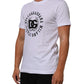 Dolce & Gabbana White Cotton Logo Print Crew Neck T-shirt Mens T-Shirt