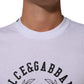 Dolce & Gabbana White Cotton Logo Print Crew Neck T-shirt Mens T-Shirt