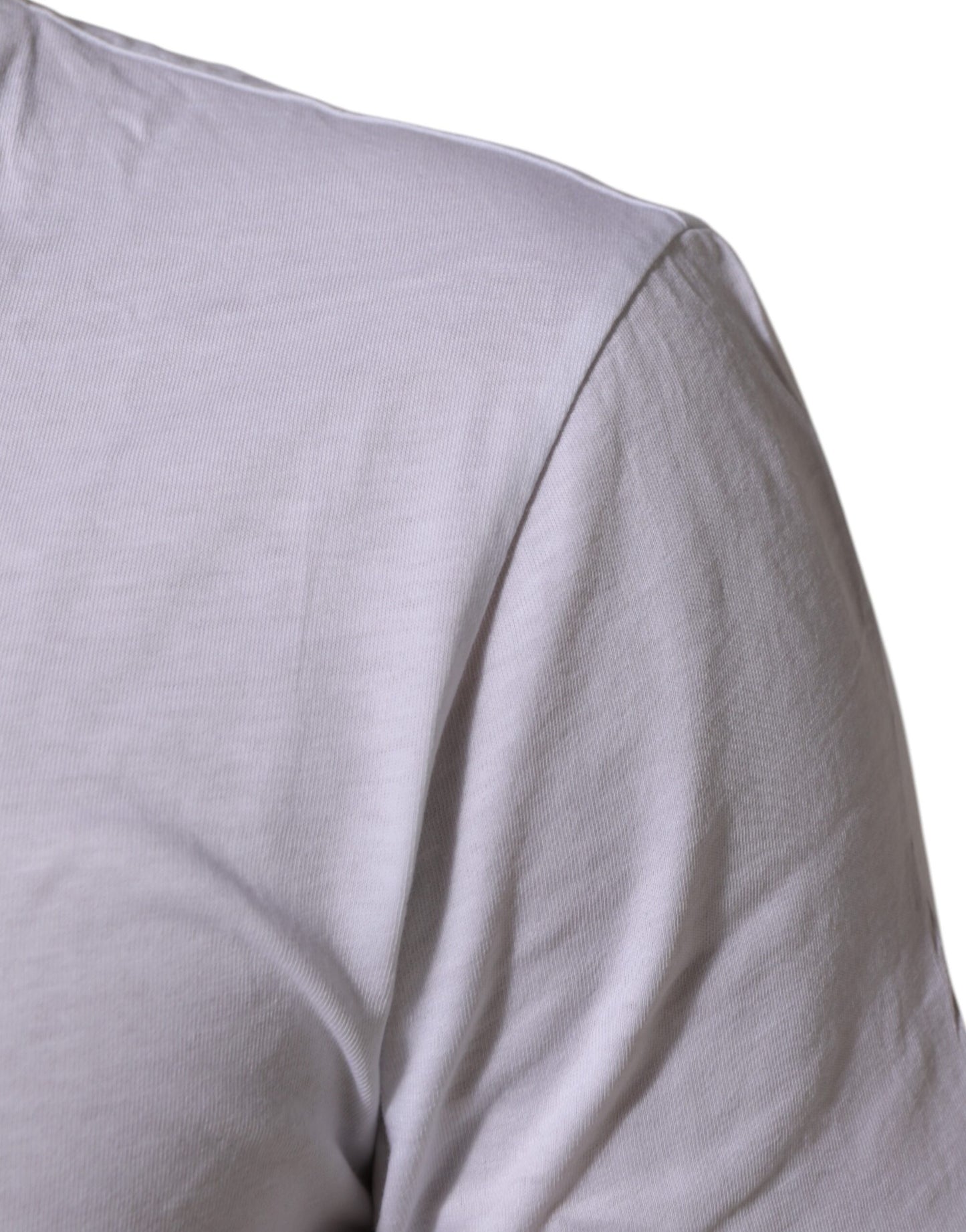 Dolce & Gabbana White Cotton Logo Print Crew Neck T-shirt Mens T-Shirt