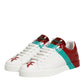 Dolce & Gabbana Multicolor Leather Logo Low Top Sneakers Shoes