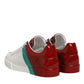 Dolce & Gabbana Multicolor Leather Logo Low Top Sneakers Shoes