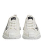 Dolce & Gabbana White Cotton NS1 Low Top Sneaker Shoes