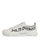 Dolce & Gabbana White Cotton NS1 Low Top Sneaker Shoes