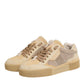 Dolce & Gabbana Beige Leather Miami Low Top Sneakers Men Shoes