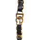 Dolce & Gabbana Black Leather Gold Chain Bag Accessory Shoulder Strap