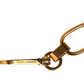Dolce & Gabbana Black Leather Gold Chain Bag Accessory Shoulder Strap