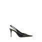 Saint Laurent Black Calf Leather Bos Taurus High Heel Pumps