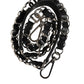 Dolce & Gabbana Black Leather Silver Chain Bag Accessory Shoulder Strap