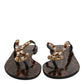 Dolce & Gabbana Black Crystals Flats Sandals Beachwear Shoes