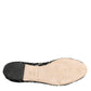 Dolce & Gabbana Black Taormina Lace Slip On Flats Shoes