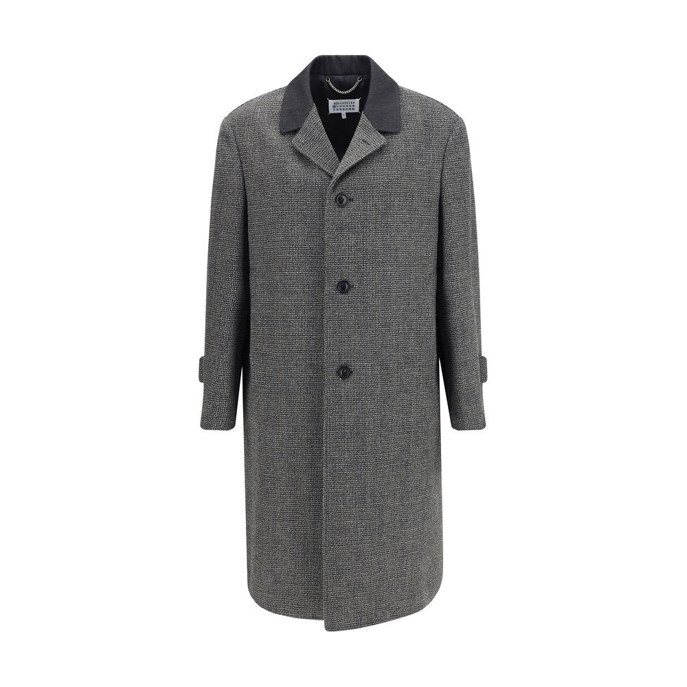 Margiela Gray Fleece Wool Coat Mens Jacket