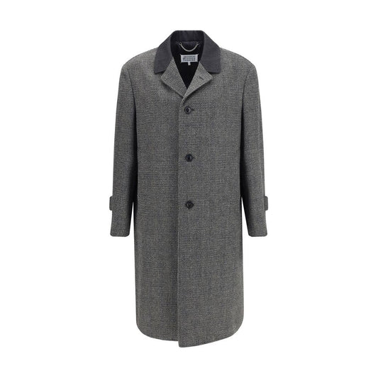 Margiela Gray Fleece Wool Coat Mens Jacket